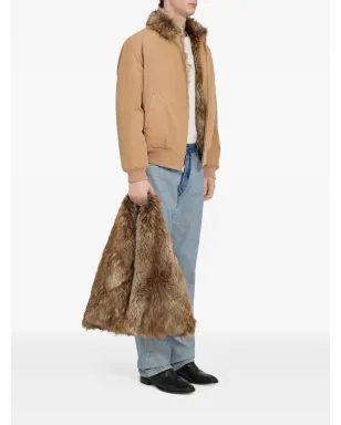 MM6 Maison Margiela リバーシブル コットン ジャケット - ブラウン - サムネイル3