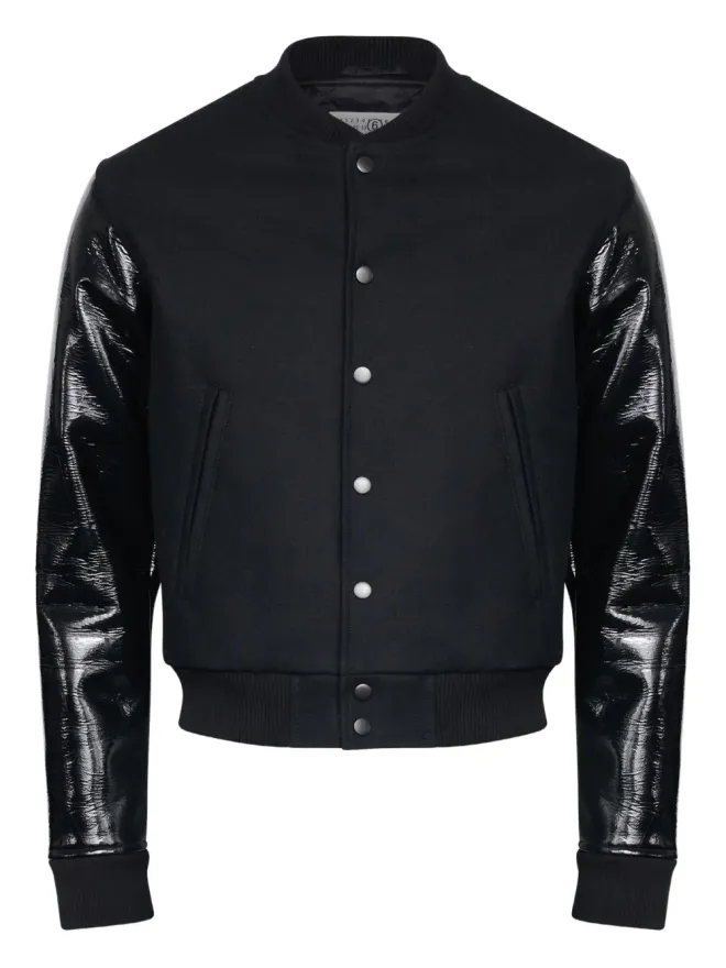 MM6 Maison Margiela MM6 Maison Margiela レザー袖ウールジャケットの商品画像