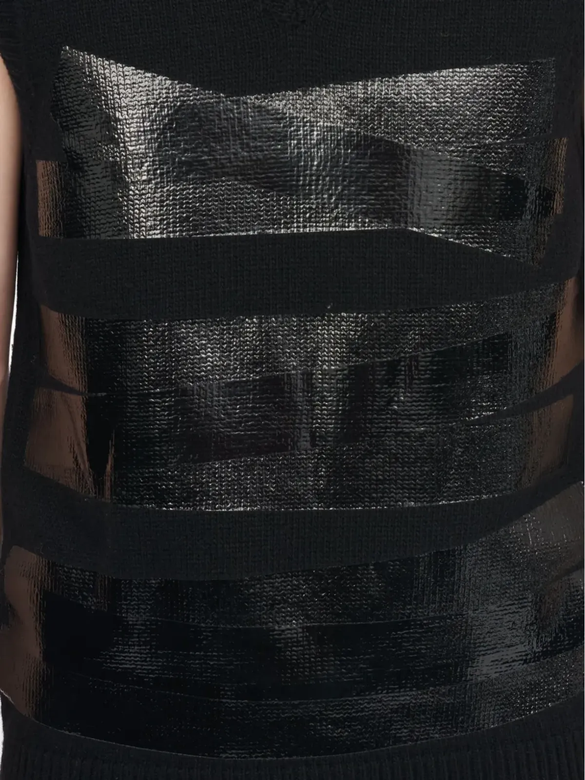 MM6 Maison Margiela Vネック ウール ベスト - 画像5