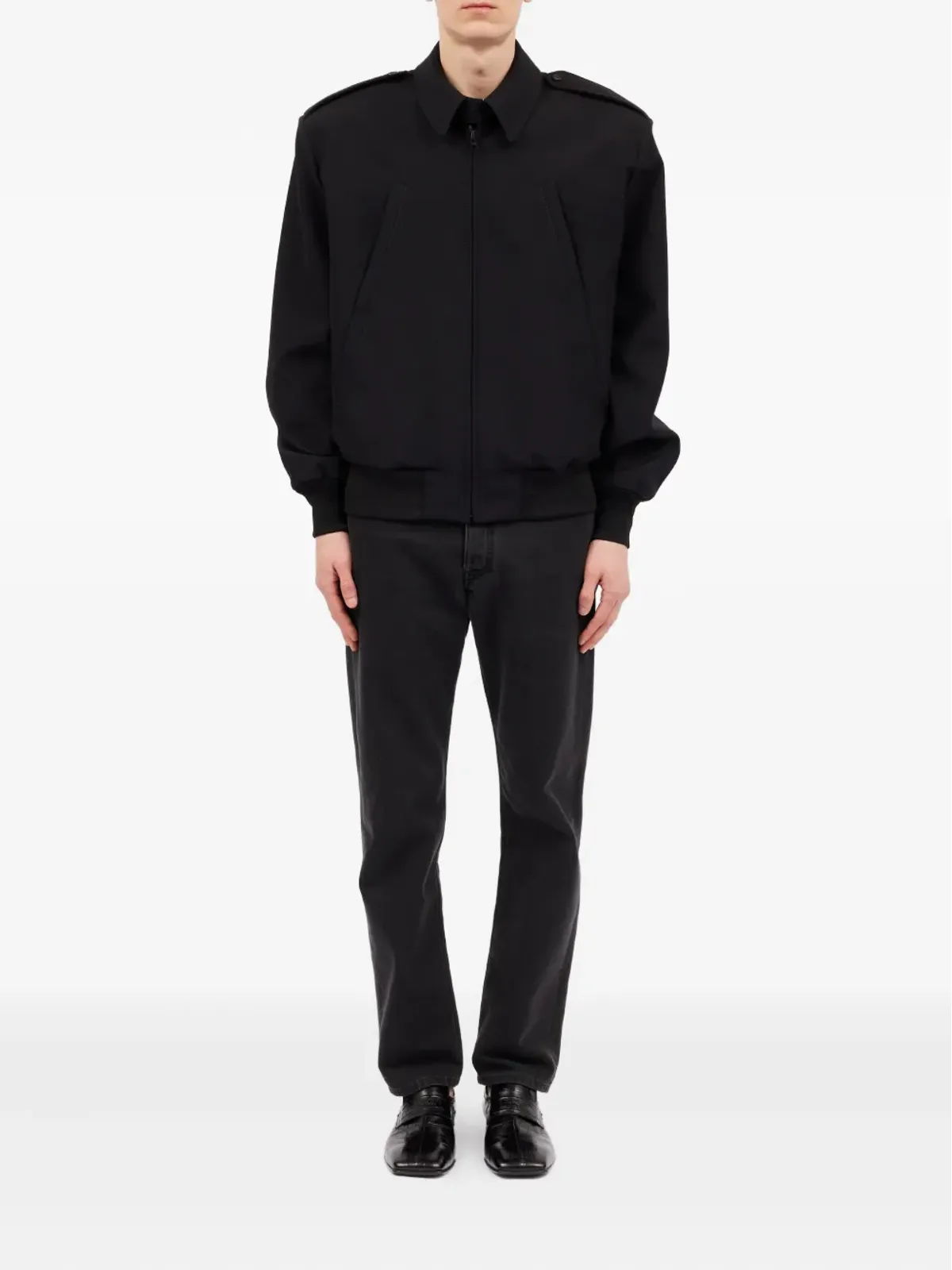 MM6 Maison Margiela 襟付きウールジャケット - 画像2