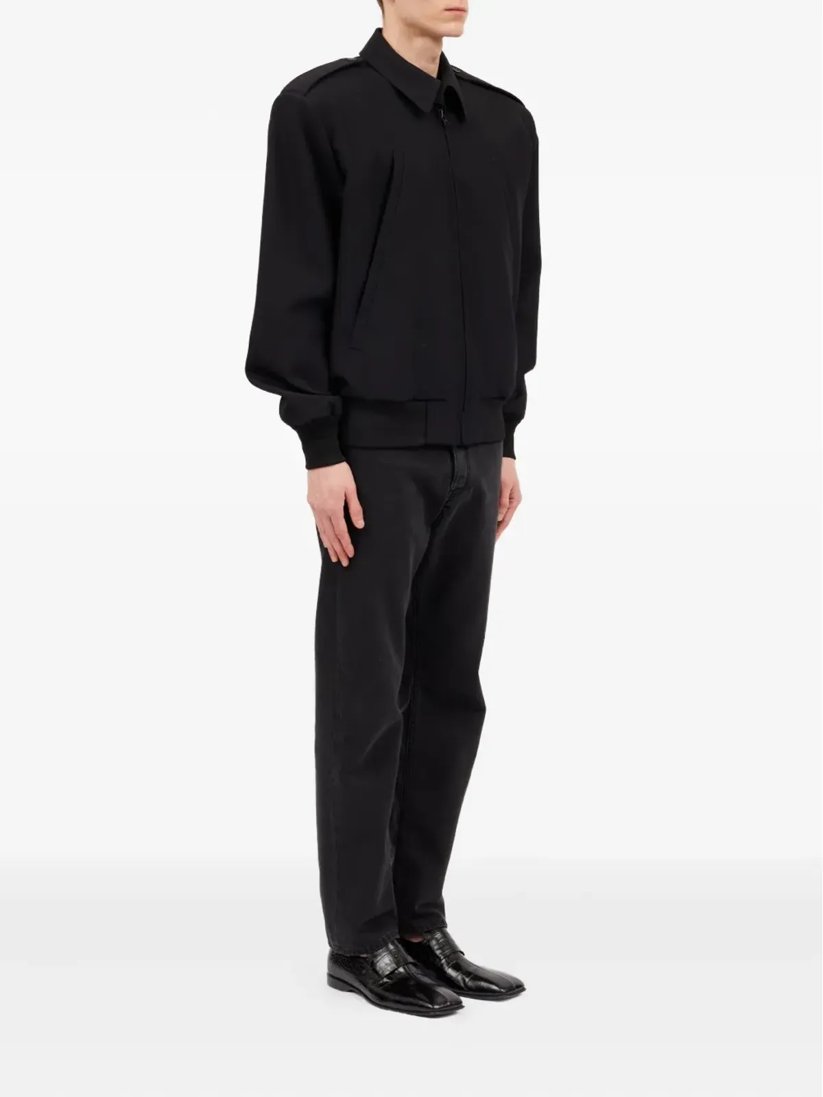 MM6 Maison Margiela 襟付きウールジャケット - 画像3