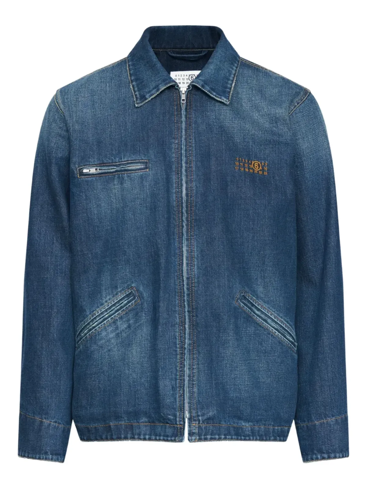 MM6 Maison Margiela ジップファスニング デニムジャケット - 画像1