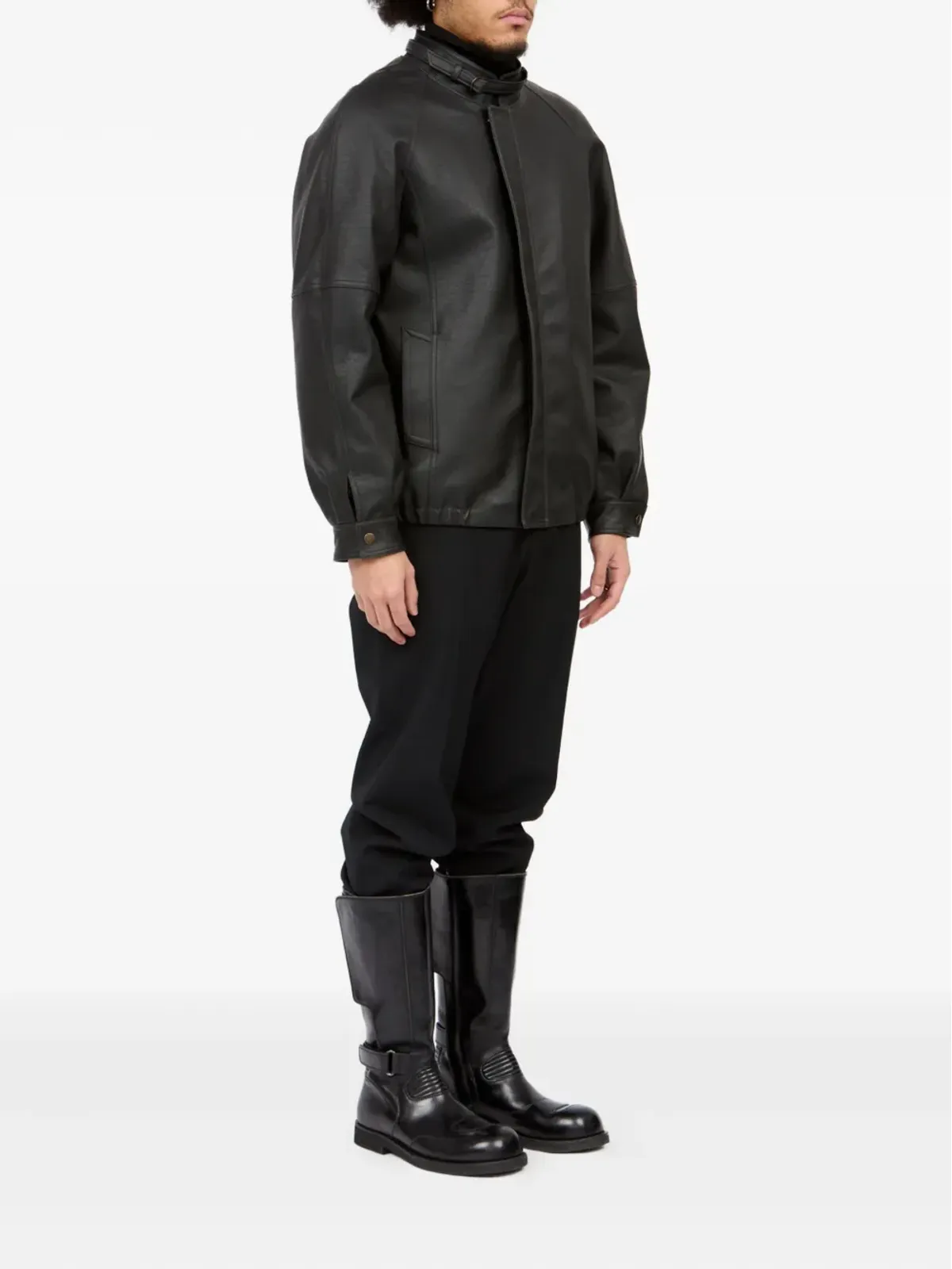 MM6 Maison Margiela ベルト付きラグランスリーブジャケット - 画像3