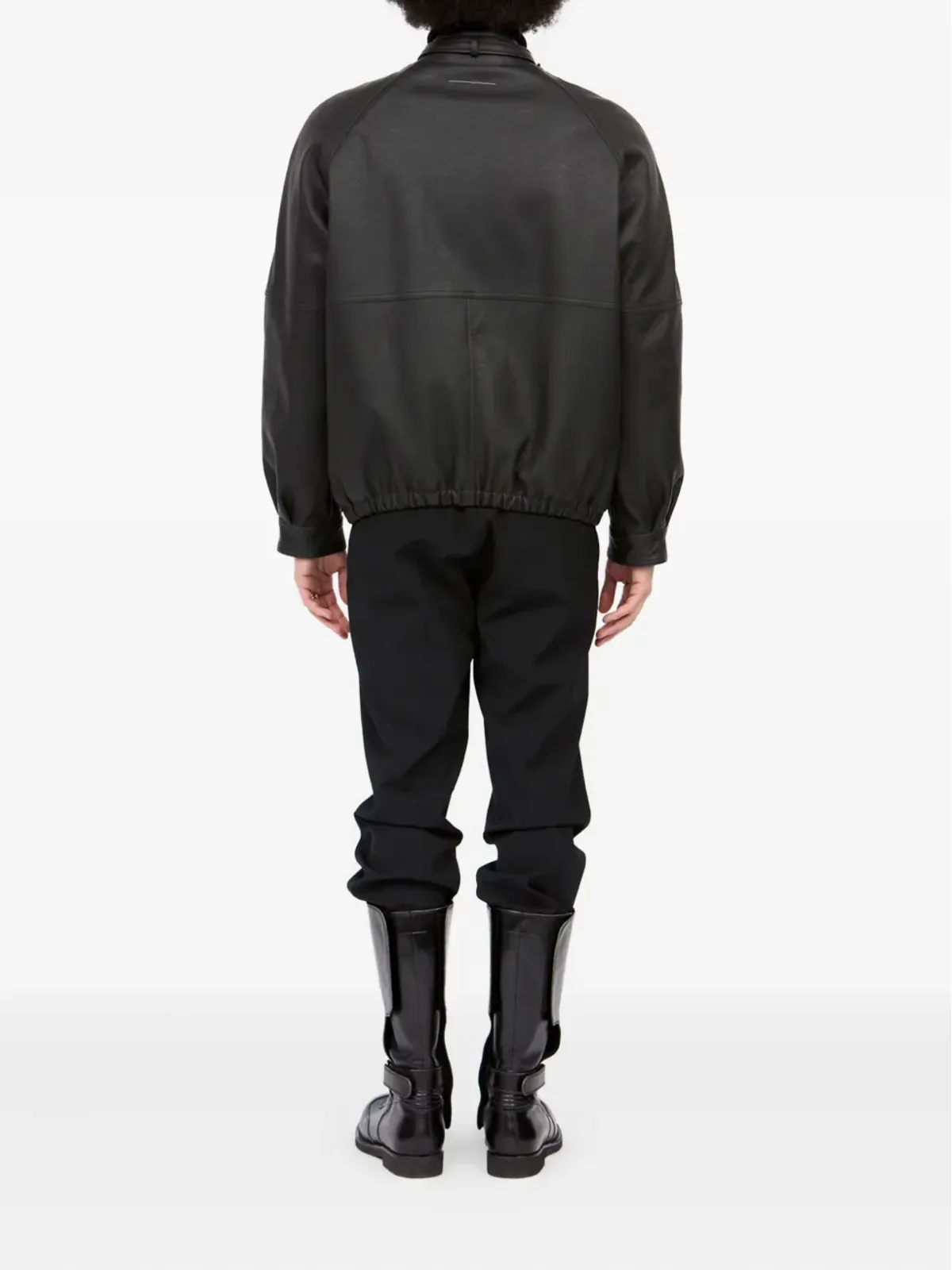 MM6 Maison Margiela ベルト付きラグランスリーブジャケット - 画像4