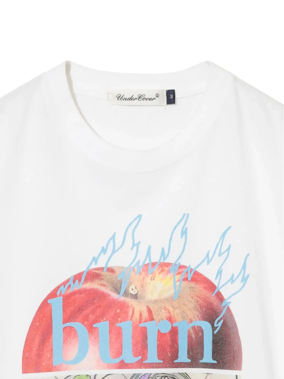 Undercover アップルプリントTシャツ - ホワイト - 画像3