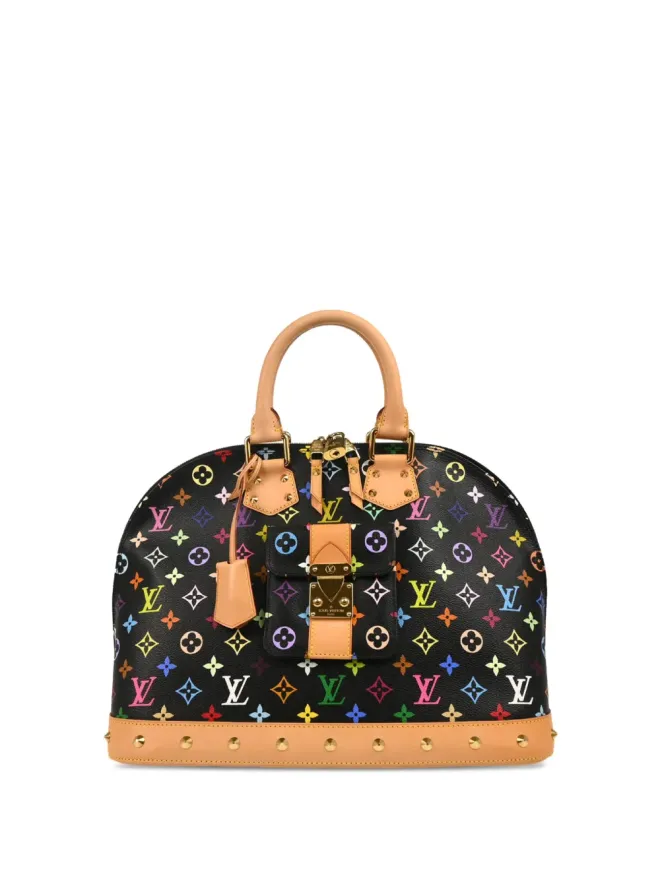 Louis Vuitton Pre-Owned Louis Vuitton Pre-Owned x Takashi Murakami 2013 Alma GM トートバッグ - ブラックの商品画像