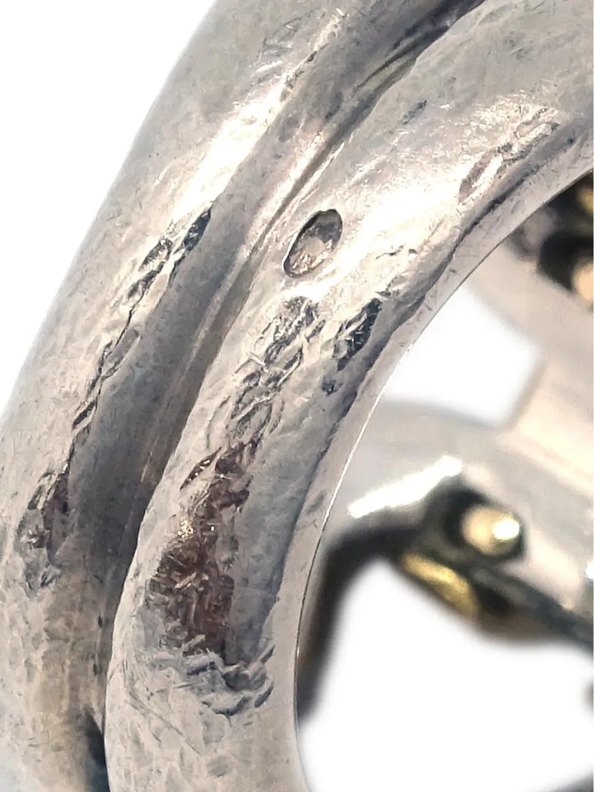 Hermès Pre-Owned ロゴディテールリング - 画像3
