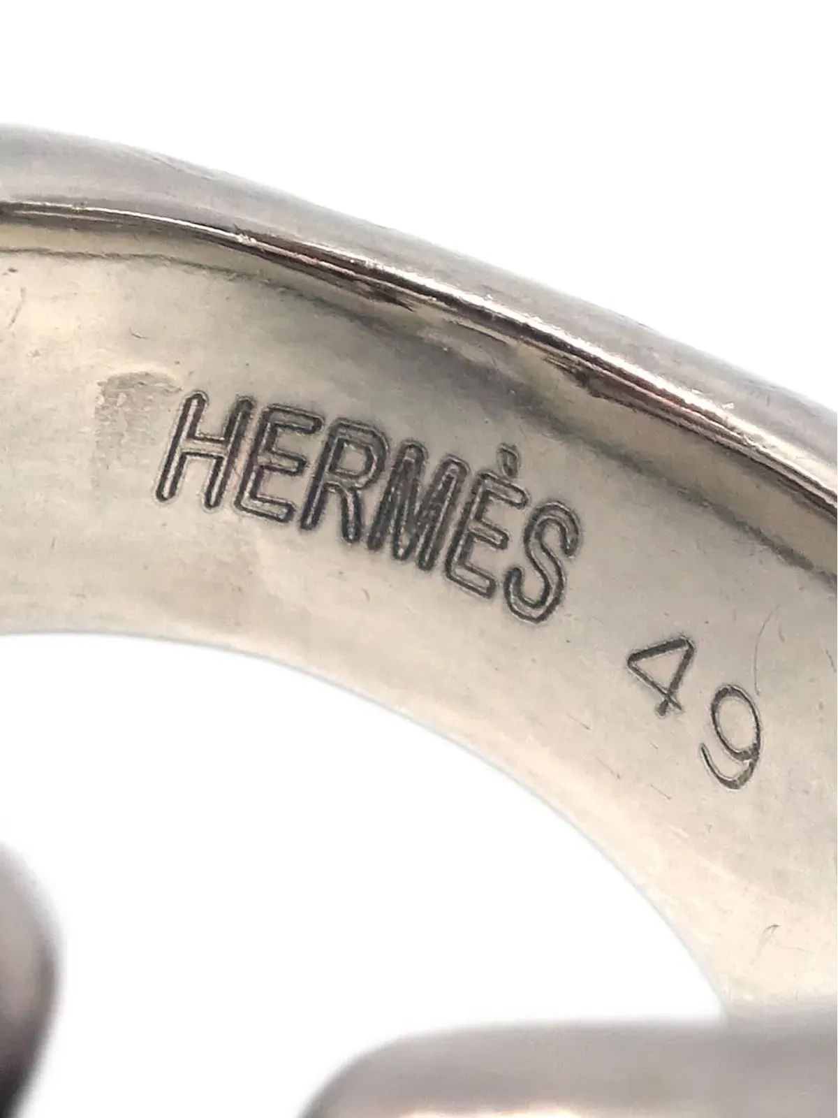 Hermès Pre-Owned ロゴディテールリング - 画像4