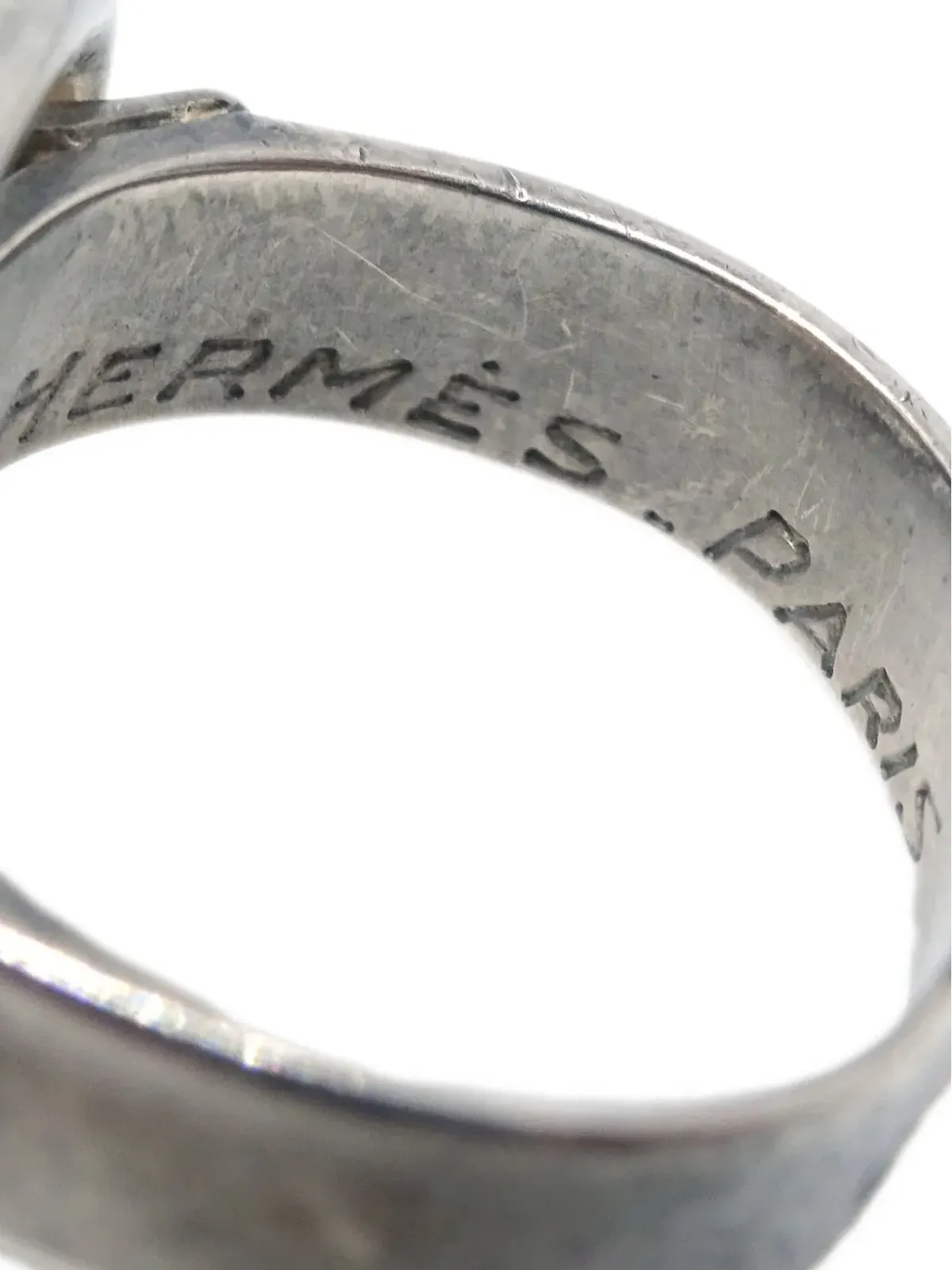 Hermès Pre-Owned インターロックループリング - 画像3