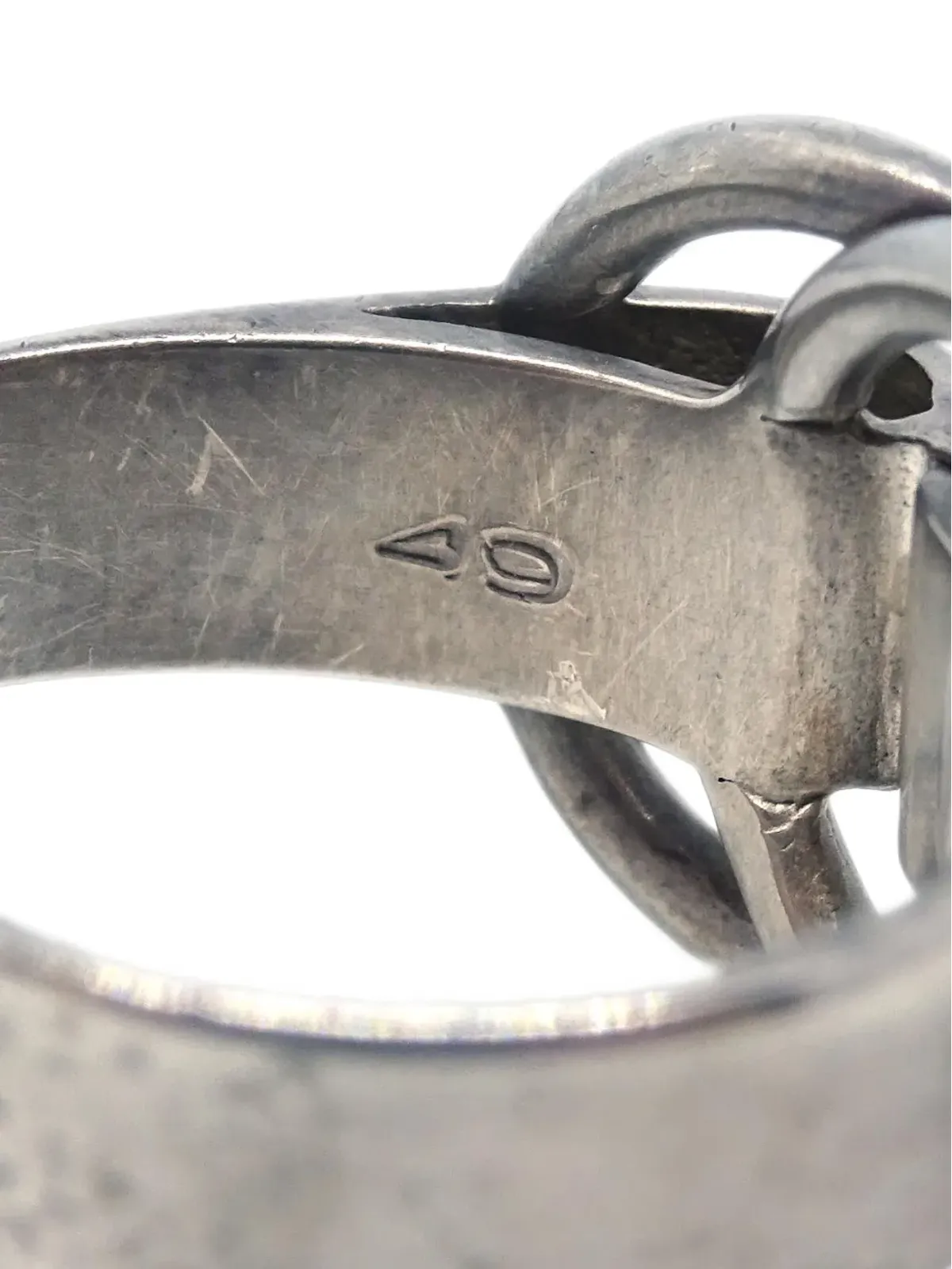 Hermès Pre-Owned インターロックループリング - 画像4