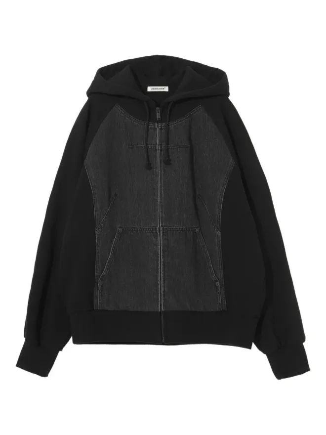 UNDERCOVER Undercover デニムパネルジップアップフーディの商品画像