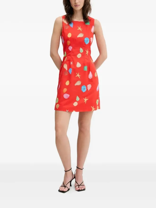 Never Fully Dressed NEVER FULLY DRESSED 貝殻プリント ボウバック ミニドレスの商品画像