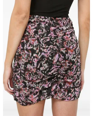 Notes du Nord gathered mini skirt - Black - サムネイル2