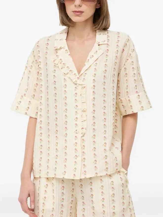 Notes du Nord Notes du Nord フリル花柄シャツの商品画像