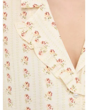 Notes du Nord フリル花柄シャツ - サムネイル5