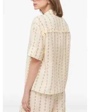 Notes du Nord フリル花柄シャツ - サムネイル3