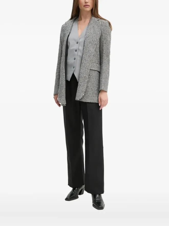 Sandro Ferrone Sandro Ferrone ハウンドトゥース柄ブレザーの商品画像