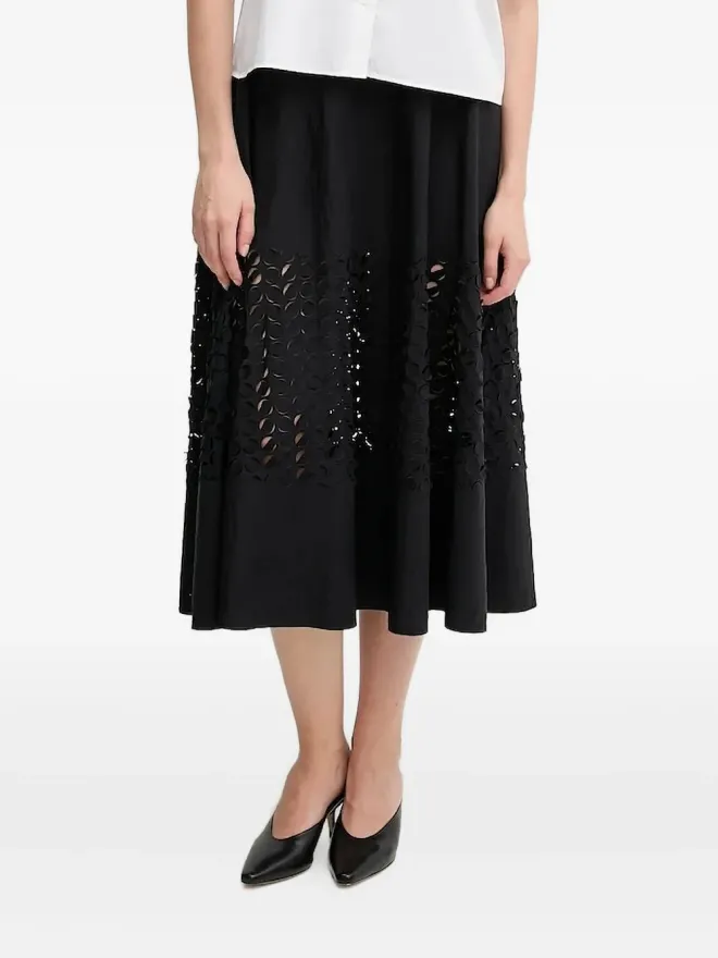 Sandro Ferrone Sandro Ferrone カットアウトフレアミディスカートの商品画像