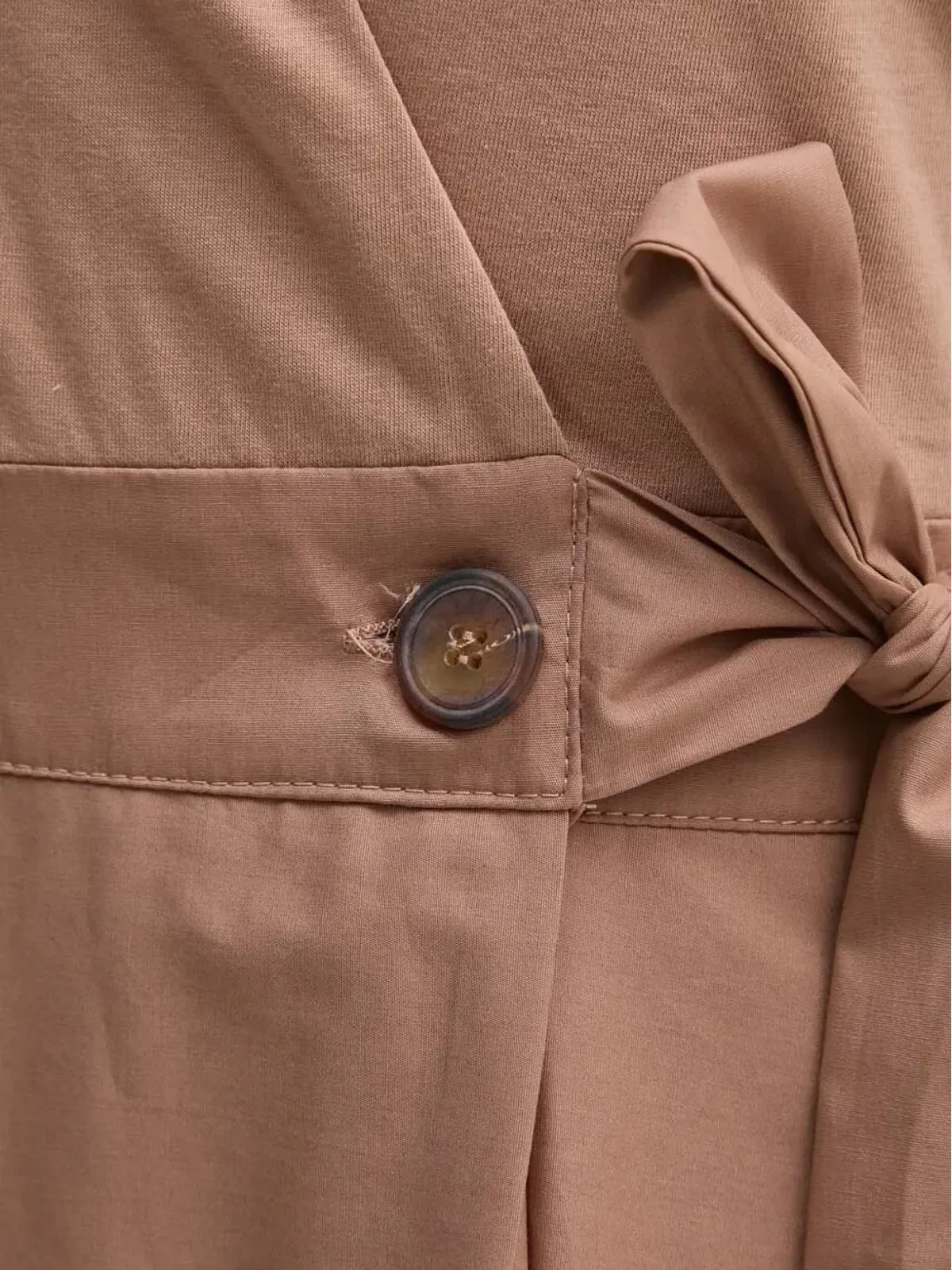 Sandro Ferrone ラップフロントベルト付きミディドレス - 画像4