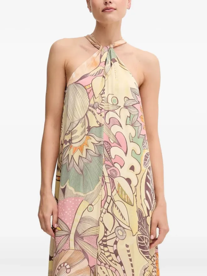 Sandro Ferrone Sandro Ferrone ホルターネック花柄プリント マキシドレスの商品画像