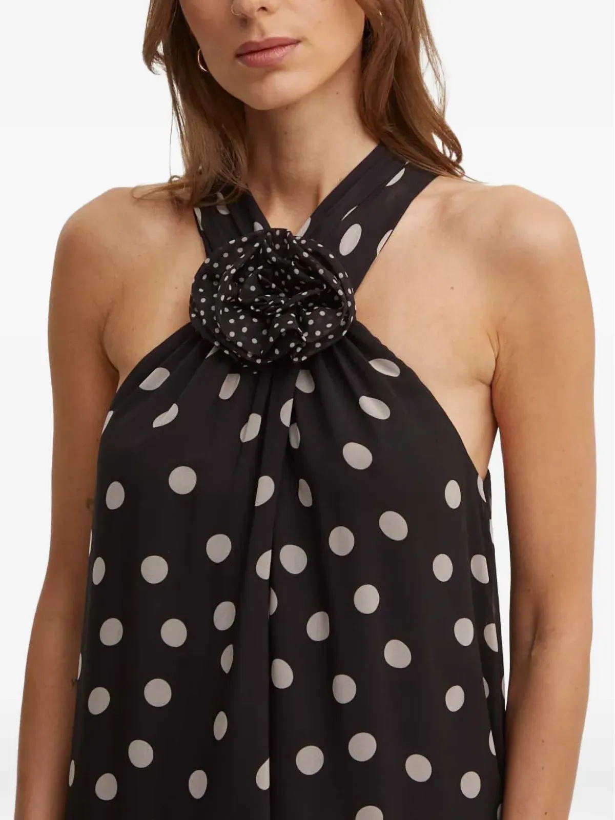 Sandro Ferrone polka dot maxi dress - Black - 画像5