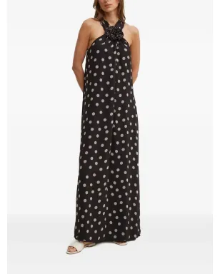 Sandro Ferrone polka dot maxi dress - Black - サムネイル2