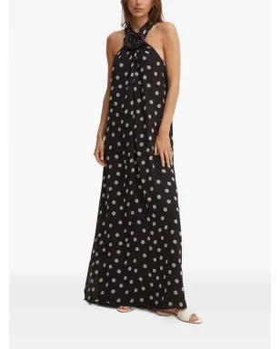 Sandro Ferrone polka dot maxi dress - Black - サムネイル3