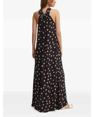 Sandro Ferrone polka dot maxi dress - Black - サムネイル4