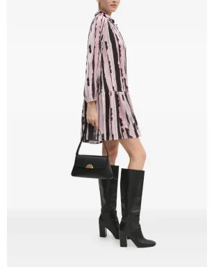 Sandro Ferrone abstract-print pleated shirt dress - Pink - サムネイル2