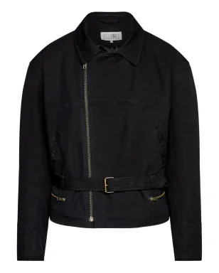 MM6 Maison Margiela ベルト付きアシンメトリックジップジャケット - サムネイル1