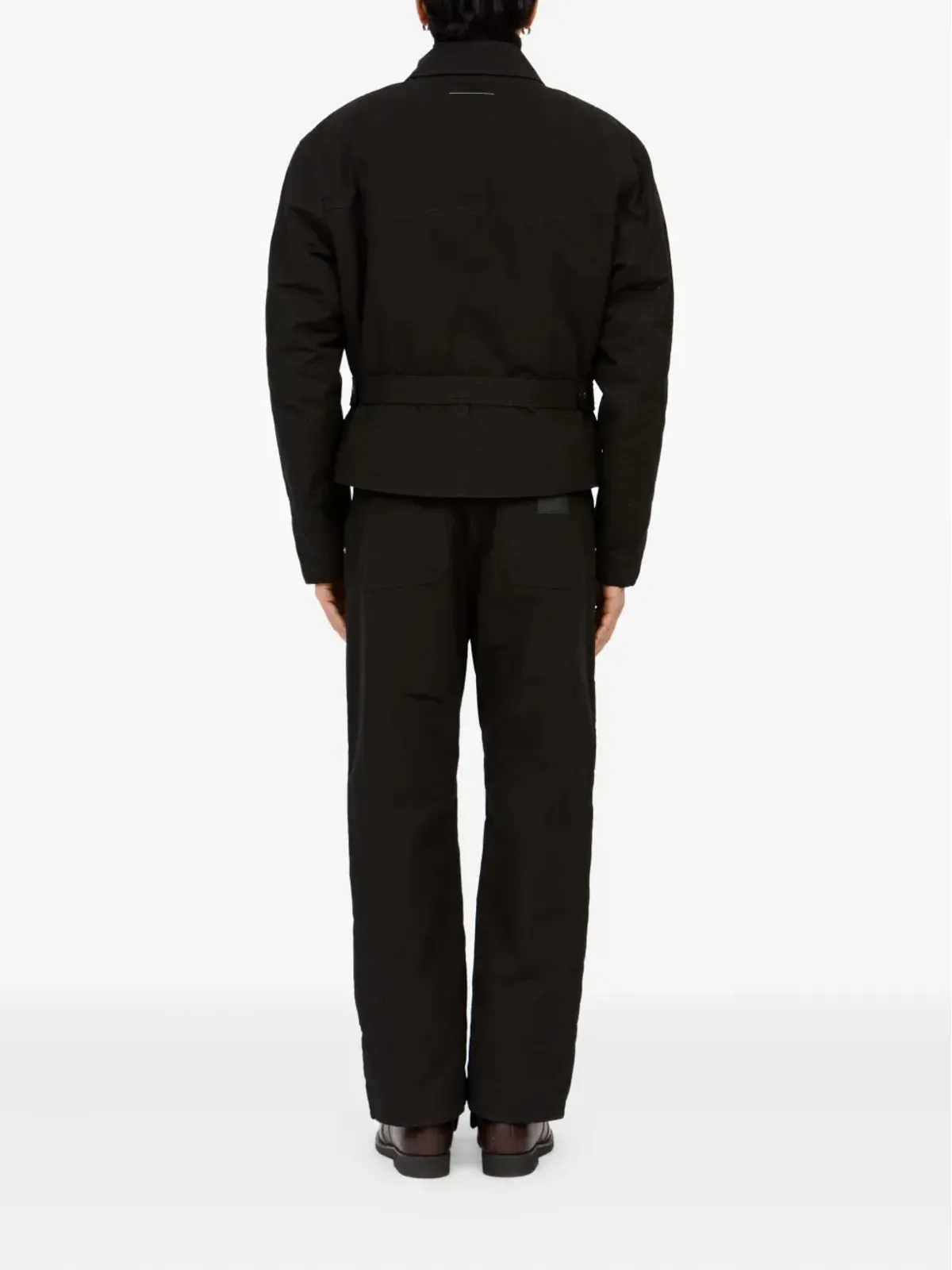 MM6 Maison Margiela ベルト付きアシンメトリックジップジャケット - 画像4