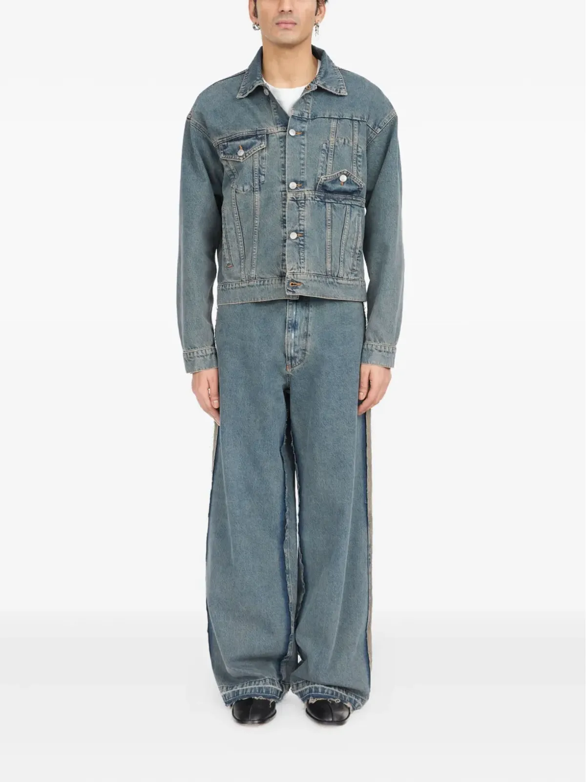 MM6 Maison Margiela フラップポケットデニムジャケット - 画像2