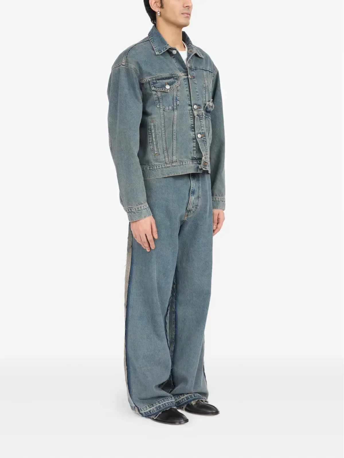 MM6 Maison Margiela フラップポケットデニムジャケット - 画像3