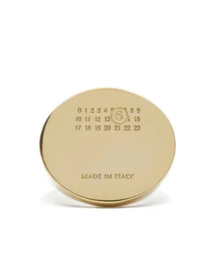 MM6 Maison Margiela オーバルプレートリング - サムネイル1