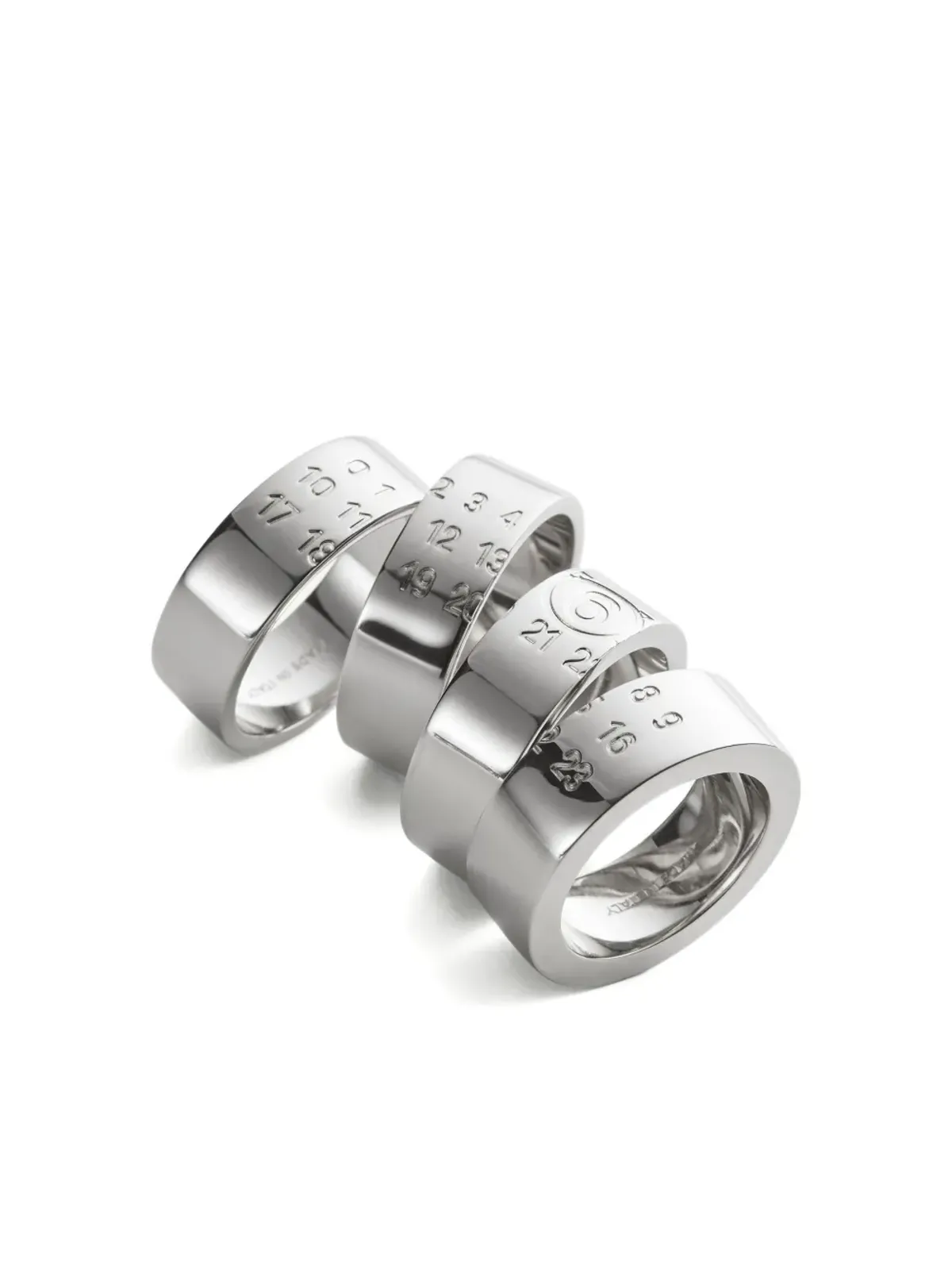 MM6 Maison Margiela ナンバー刻印のスタックリング - 画像3