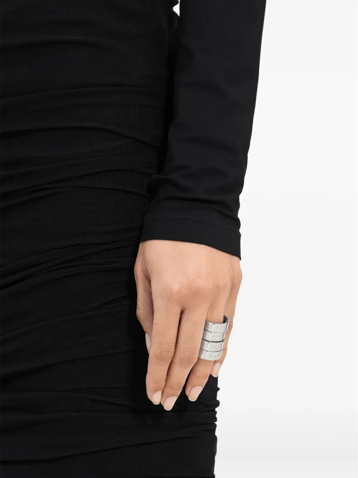 MM6 Maison Margiela ナンバー刻印のスタックリング - 画像4