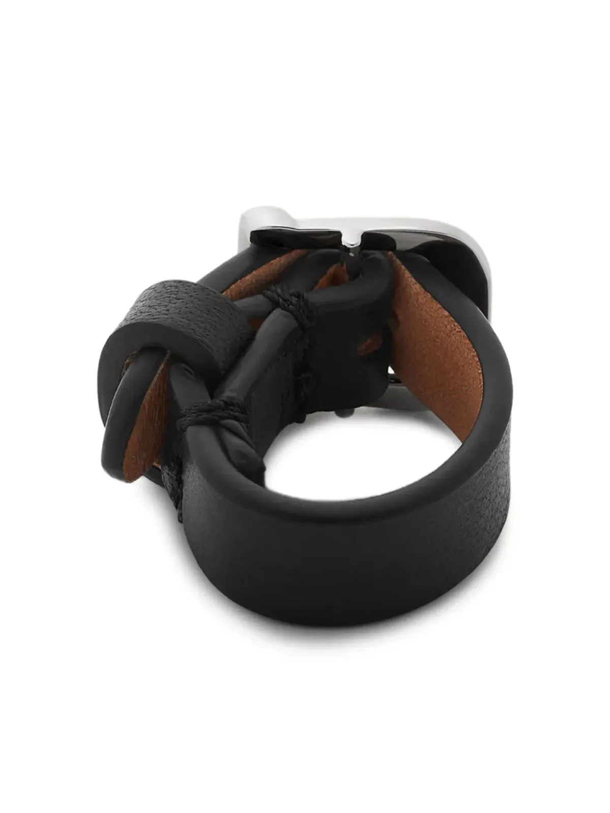 MM6 Maison Margiela レザー バックル リング - 画像3