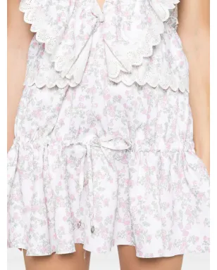 Coperni 花柄プリントのフリルドレス - White - サムネイル5