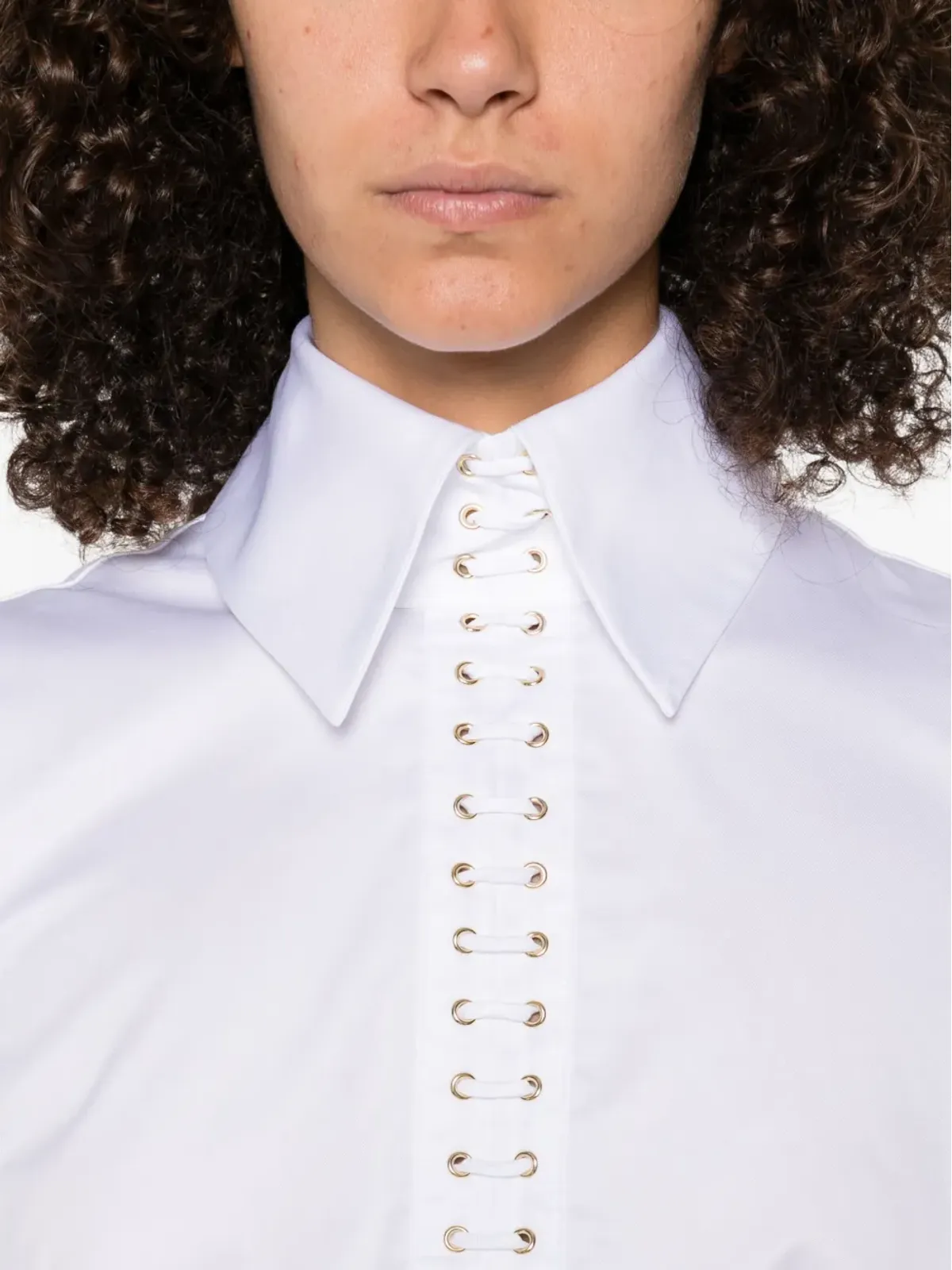 Elisabetta Franchi バルーンコットンシャツ - 画像5