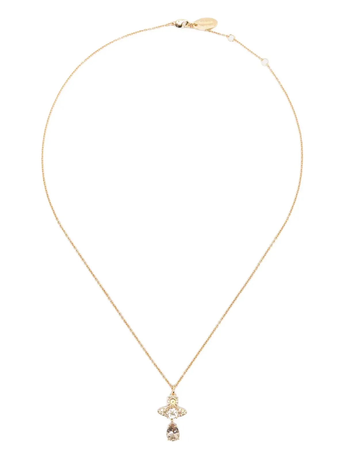 Vivienne Westwood Ismene Orb-ペンダントネックレス（ゴールド） - 画像1