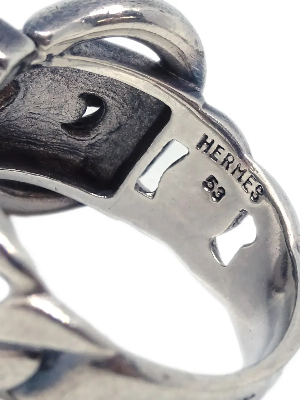 Hermès Pre-Owned バックルデザイン チェーンリング - 画像4