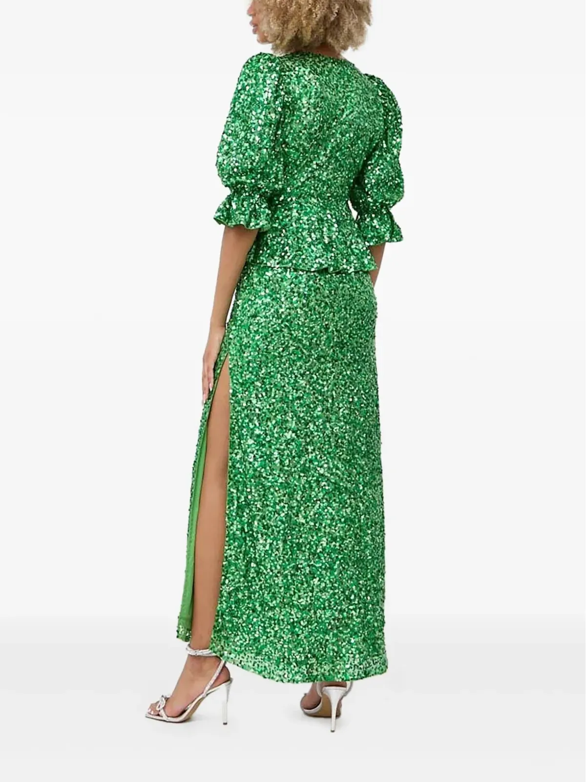 Notes du Nord Hillary maxi dress - Green - 画像2