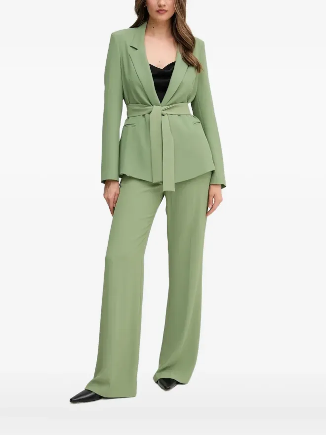 Sandro Ferrone Sandro Ferrone ベルト付きノッチドラペルトップの商品画像