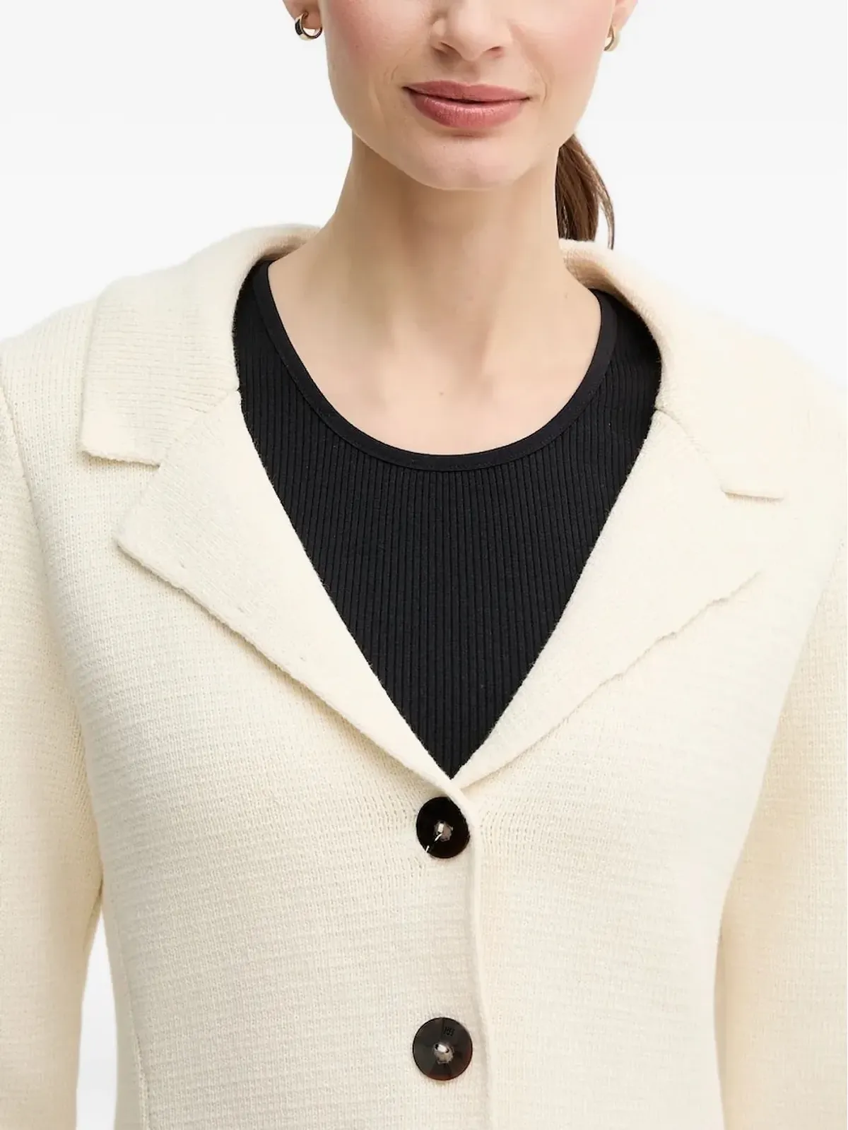 Pedro Del Hierro テクスチャードニット ボタンカーディガン - 画像4