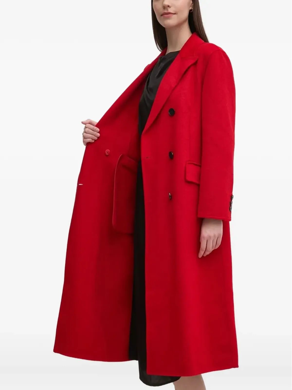 Pedro Del Hierro ボタン留め ダブルブレスト コート - レッド - 画像4