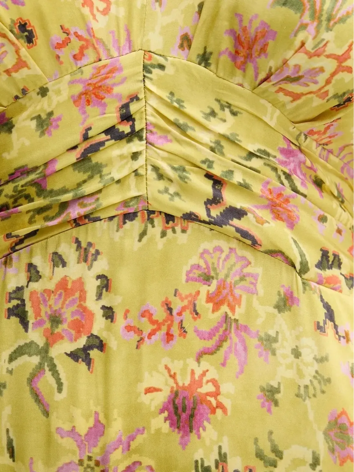 Pedro Del Hierro パフスリーブ花柄ミディドレス - 画像5