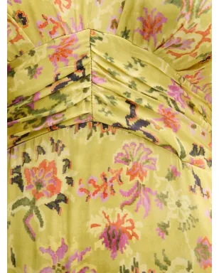 Pedro Del Hierro パフスリーブ花柄ミディドレス - サムネイル5