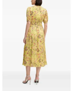 Pedro Del Hierro パフスリーブ花柄ミディドレス - サムネイル3
