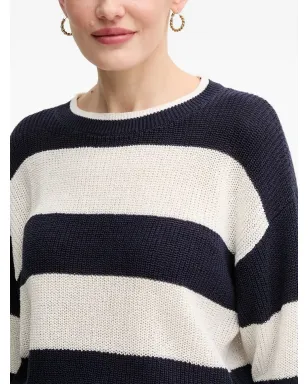 Pedro Del Hierro ストライプ柄 七分袖ニットセーター - サムネイル4