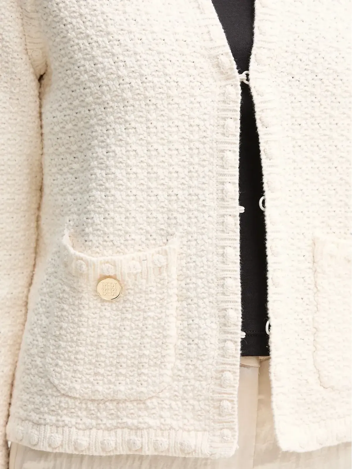 Pedro Del Hierro ツイード ポケット付きカーディガン - 画像3